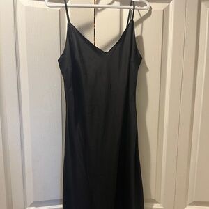 Black slip dress